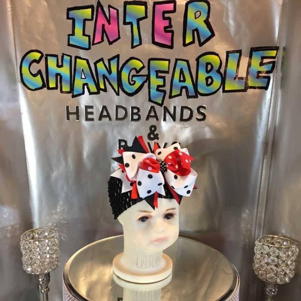 Infants and girls interchangeable headbands & bows